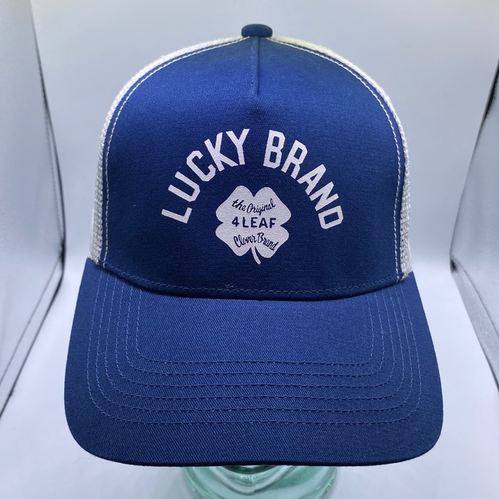 Lucky Branded Trucker Hat Blue / White